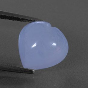 4.80カラットの天然ラベンダーブルーカルセドニー（11.1×11 mm・透明）
