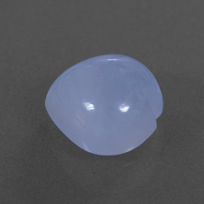 4.80カラットの天然ラベンダーブルーカルセドニー（11.1×11 mm・透明）