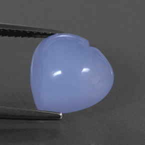 4.67カラットの天然ラベンダーブルーカルセドニー（11.2×11 mm・透明）