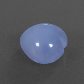 4.67カラットの天然ラベンダーブルーカルセドニー（11.2×11 mm・透明）