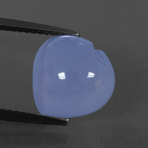 5.75カラットの天然ラベンダーブルーカルセドニー（11×11 mm・透明）