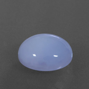 4.96カラットの天然ラベンダーブルーカルセドニー（11.9×10 mm・オーバルカット）