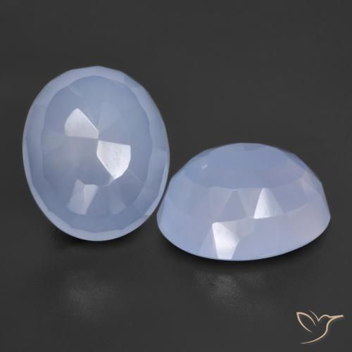 Shop natural 9.08ct バイオレットブルー カルセドニー gems, 楕円形, from ブラジル at GemSelect. In stock, global shipping!