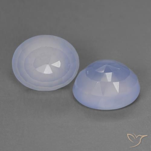 Shop natural 7.56ct パープルブルー カルセドニー gems, 楕円形, from ブラジル at GemSelect. In stock, global shipping!