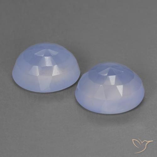 Shop natural 7.56ct パープルブルー カルセドニー gems, 楕円形, from ブラジル at GemSelect. In stock, global shipping!