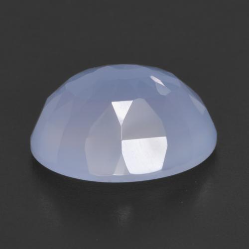 4.26カラットの天然パープルブルーカルセドニー（11.7×9.7 mm・オーバルカット）