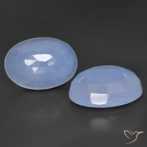 Shop natural 11.14ct パープルブルー カルセドニー gems, 楕円形, from ブラジル at GemSelect. In stock, global shipping!