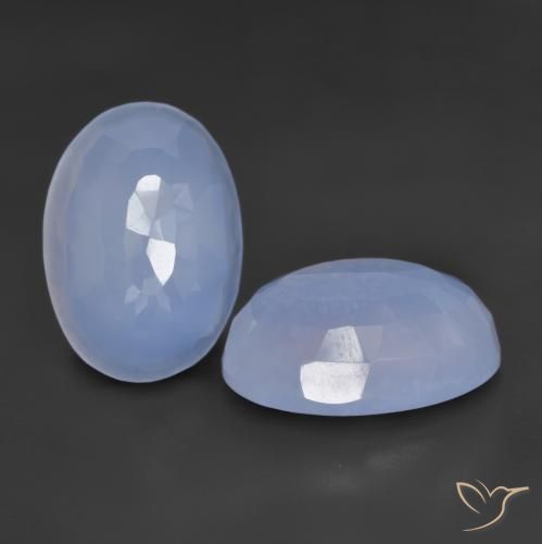 Shop natural 11.14ct パープルブルー カルセドニー gems, 楕円形, from ブラジル at GemSelect. In stock, global shipping!