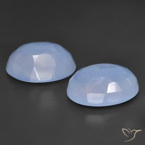 Shop natural 11.14ct パープルブルー カルセドニー gems, 楕円形, from ブラジル at GemSelect. In stock, global shipping!
