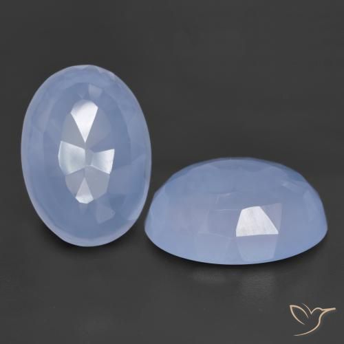 Shop natural 11.62ct パープルブルー カルセドニー gems, 楕円形, from ブラジル at GemSelect. In stock, global shipping!