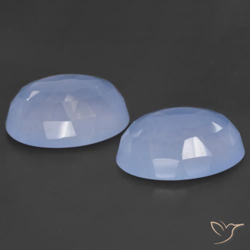 Shop natural 11.62ct パープルブルー カルセドニー gems, 楕円形, from ブラジル at GemSelect. In stock, global shipping!