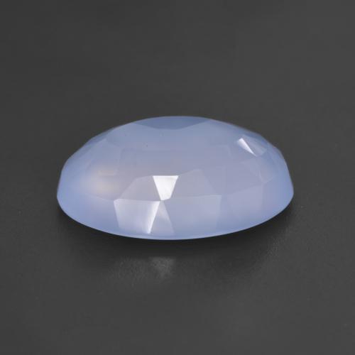 4.85カラットの天然パープルブルーカルセドニー（13.9×10 mm・オーバルカット）