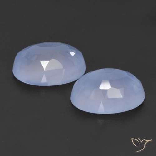 Shop natural 11.46ct パープルブルー カルセドニー gems, 楕円形, from ブラジル at GemSelect. In stock, global shipping!