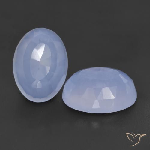 Shop natural 12.45ct パープルブルー カルセドニー gems, 楕円形, from ブラジル at GemSelect. In stock, global shipping!