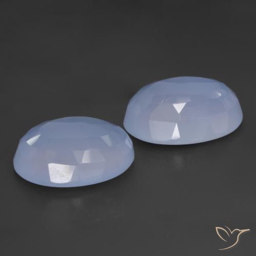 Shop natural 11.07ct パープルブルー カルセドニー gems, 楕円形, from ブラジル at GemSelect. In stock, global shipping!