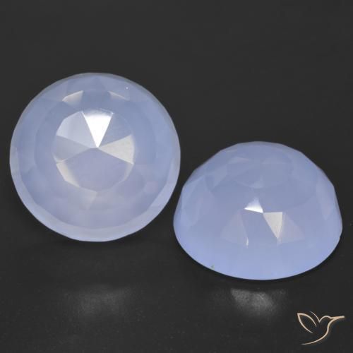Shop natural 15.55ct 薄いパープルがかったブルー カルセドニー gems, ラウンド, from ブラジル at GemSelect. In stock, global shipping!