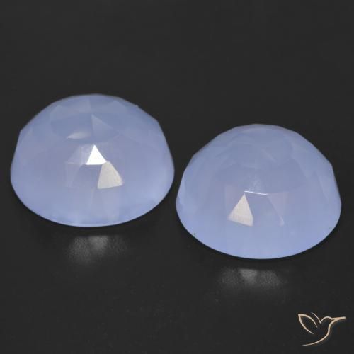 Shop natural 15.55ct 薄いパープルがかったブルー カルセドニー gems, ラウンド, from ブラジル at GemSelect. In stock, global shipping!
