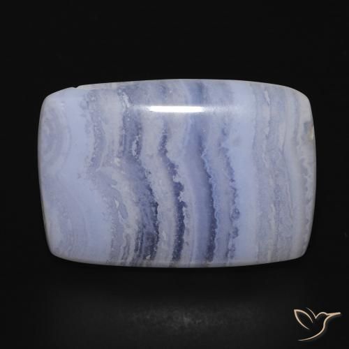 15.66ct 天然 ライトブルー カルセドニー, クッション, オペーク
