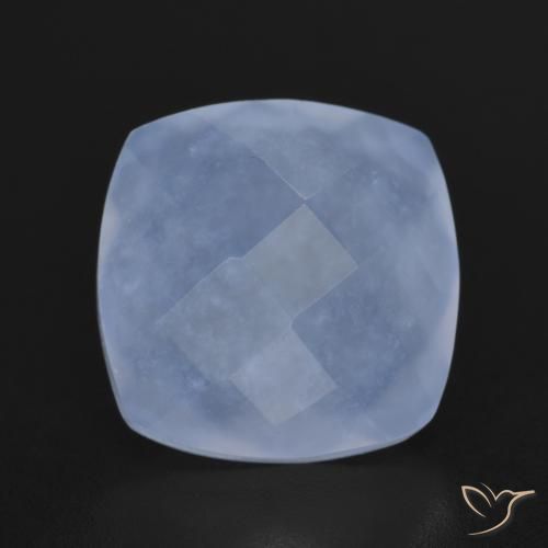 6.33ct 天然 パープルブルー カルセドニー, クッション, 半透明