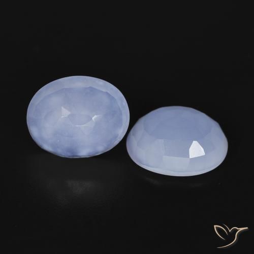 Shop natural 4.89ct ライトブルー カルセドニー gems, 楕円形, from ブラジル at GemSelect. In stock, global shipping!