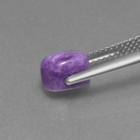 1.50カラットの天然バイオレットチャロアイト、オーバルカット、オペーク