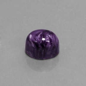 4.62カラットの天然バイオレットチャロアイト（10.2×8.3 mm・オーバルカット）