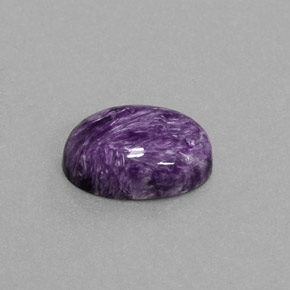 5.50カラットの天然バイオレットチャロアイト（13.9×10.1 mm・オーバルカット）