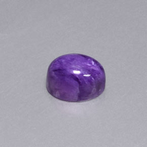 1.96カラットの天然バイオレットチャロアイト（8.2×6.2 mm・オーバルカット）