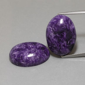Shop natural ct バイオレット チャロアイト gems, オーバルカット, from ロシア at GemSelect. In stock, global shipping!