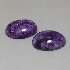 Shop natural ct バイオレット チャロアイト gems, オーバルカット, from ロシア at GemSelect. In stock, global shipping!