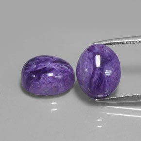 自然派の商品を探す ct バイオレット チャロアイト 宝石, オーバルカット, ロシア からGemSelectで. 在庫あり、世界各国へ発送!