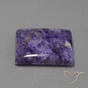 54.21カラットの天然ミディアムバイオレットチャロアイト、バゲット、オペーク