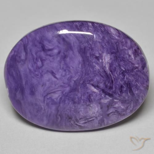 27.75ct 天然 ディープバイオレット チャロアイト, 楕円形, オペーク