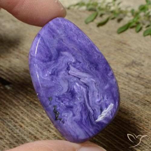 39.50ct 天然 濃い紫 チャロアイト, ファンシー, オペーク