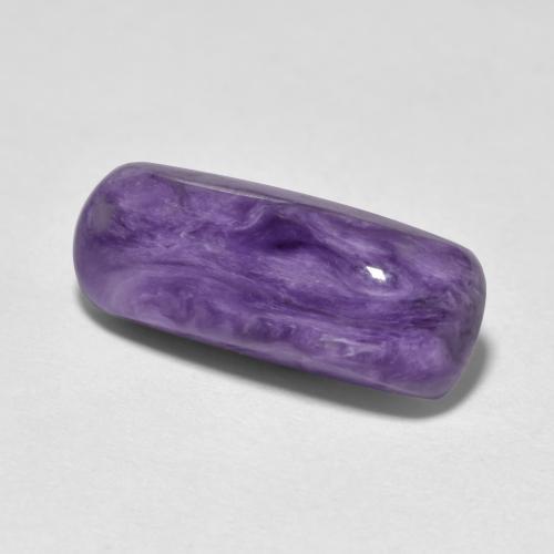 4.66カラットの天然ベルベットパープルバイオレットチャロアイト（15.8×6.1 mm・クッションカット）