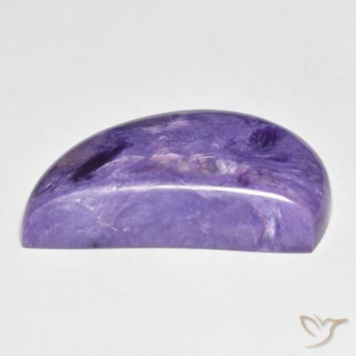 12.59カラットの天然Medium Dark-Violetチャロアイト、ファンシー、オペーク
