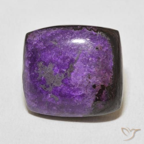 12.90ct 天然 ベルベットパープルバイオレット チャロアイト, クッション, オペーク