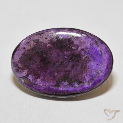 20.25ct 天然 Medium Dark-Violet チャロアイト, 楕円形, オペーク