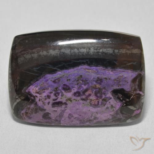17.72ct 天然 ダークバイオレット チャロアイト, クッション, オペーク