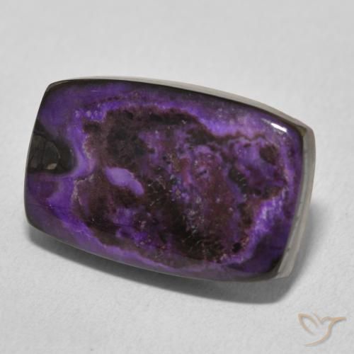 13.27カラットの天然Medium Dark-Violetチャロアイト、クッション、オペーク