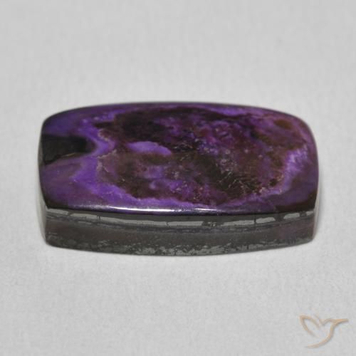 13.27カラットの天然Medium Dark-Violetチャロアイト、クッション、オペーク