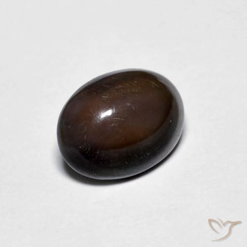 0.71ct 天然 ダークブラウン チョコレートオパール, 楕円形, オペーク