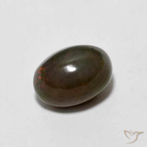0.66ct 天然 ゴールドブラウン チョコレートオパール, 楕円形, オペーク