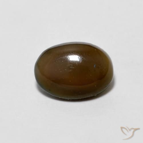 0.47ct 天然 ウォームブラウン チョコレートオパール, 楕円形, オペーク