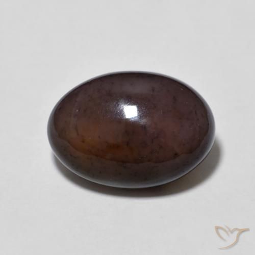3.24ct 天然 マルチカラー チョコレートオパール, 楕円形, 半透明