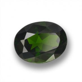 2.09カラットの天然グリーンクロムダイオプサイド（9.1×7 mm・オーバルカット）