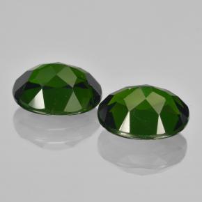 カラットの天然グリーンクロムダイオプサイド（9.2×7 mm・オーバルカット）