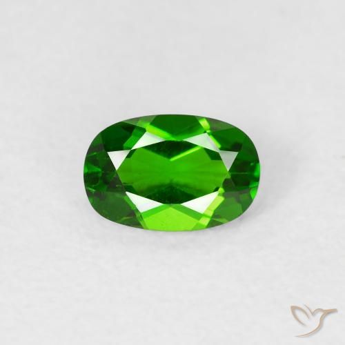 0.74ct 天然 明るい森の緑 クロム透輝石, 楕円形, VS-SI