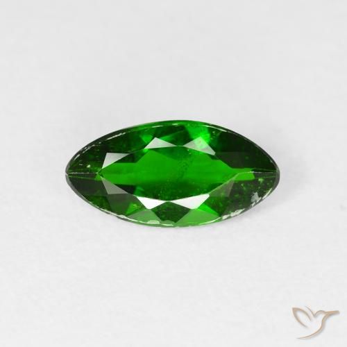 1.00ct 天然 明るい森の緑 クロム透輝石, マーキーズ, SI