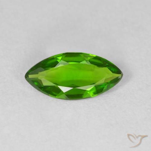 0.80ct 天然 Medium Dark-Green クロム透輝石, マーキーズ, VS